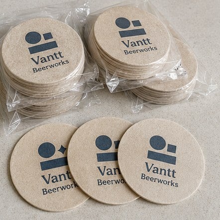 Customized bar coasters for agencies and brand campaigns
