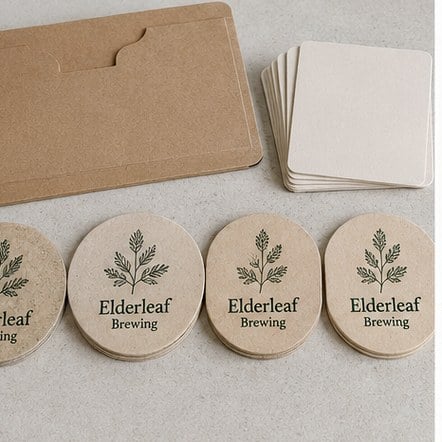 Customized bar coasters for beer festivals and halls