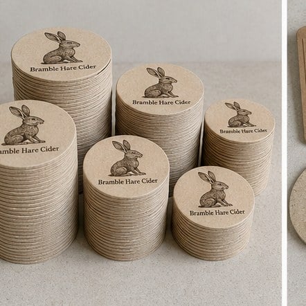 Customized bar coasters for hotels and lounges