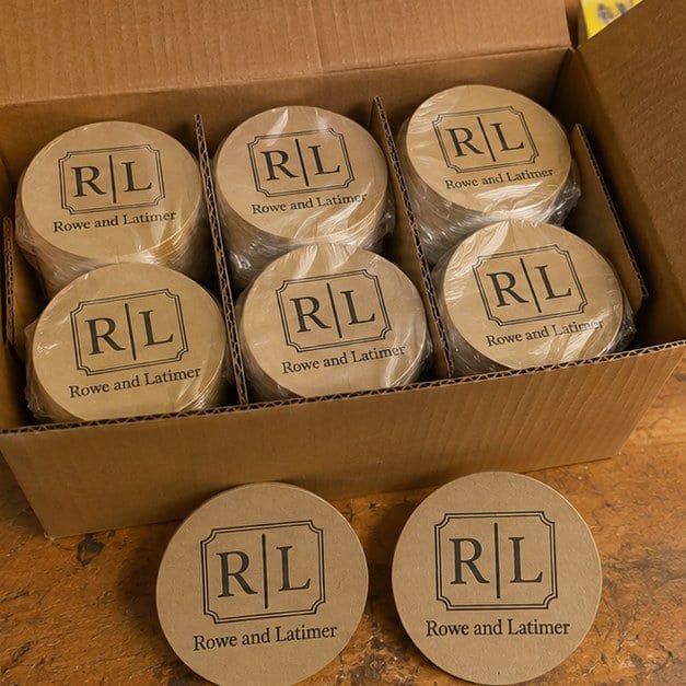 Personalized bar coasters — customer photo