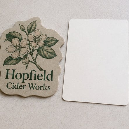 Recycled & Compostable Board Coasters